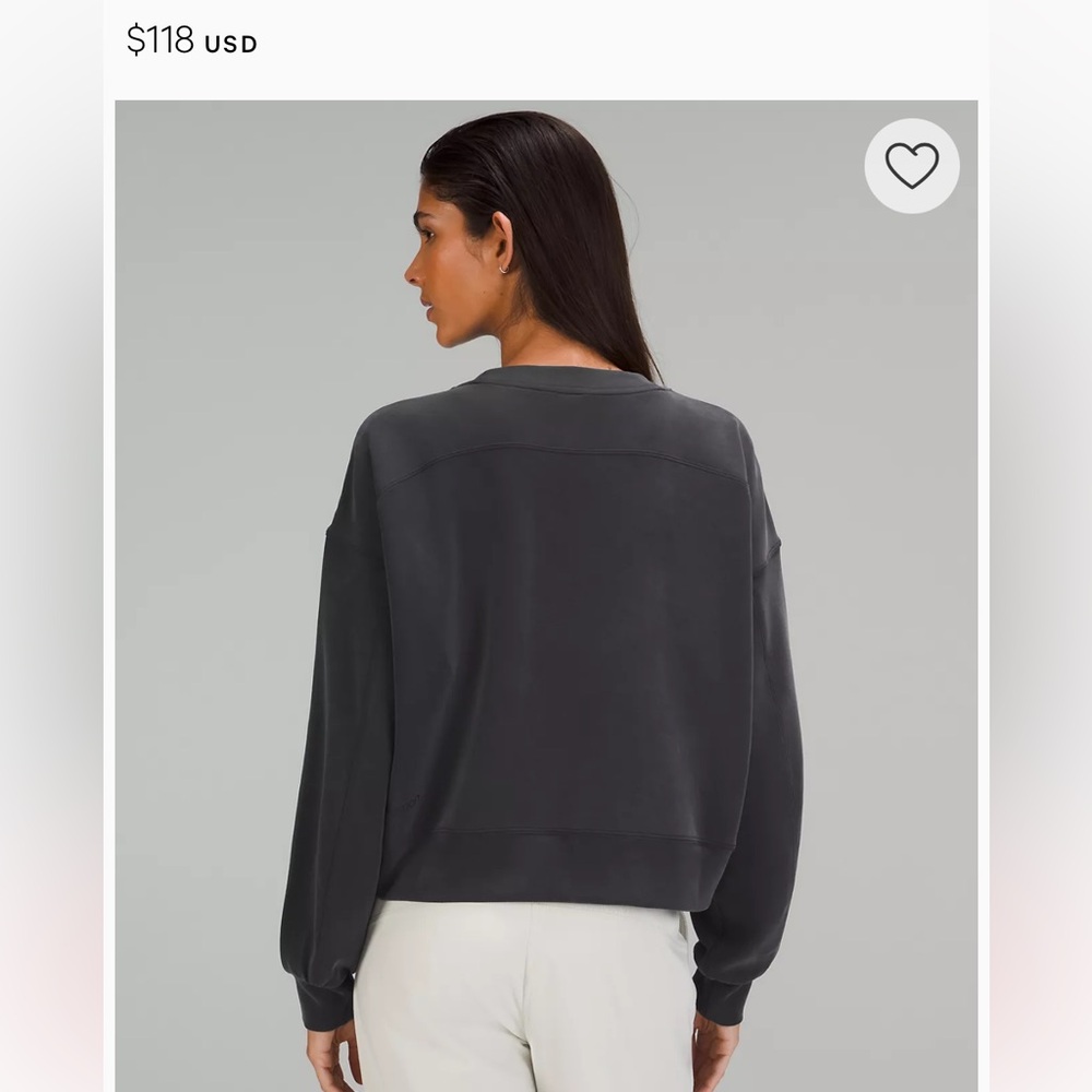 Black Lululemon Soft streme pull over - Picture 4 of 9